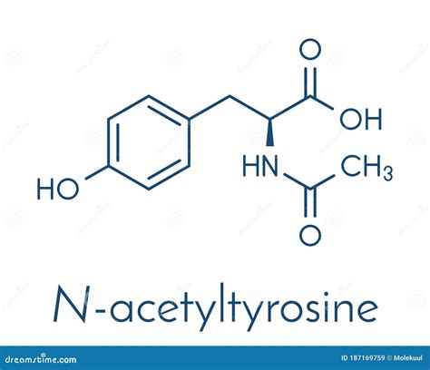 N Acetyl Tyrosine Nalt Molecule Acetylated Form Of The Amino Acid