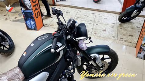 New Yamaha Xsr First Green Latest Naked Motor Bike New Features