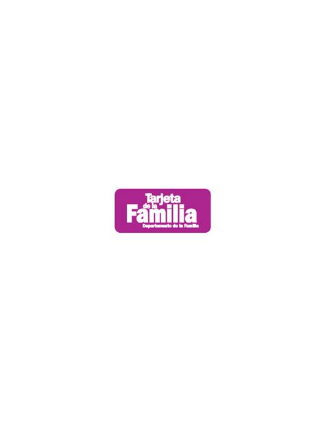 Departamento De La Familia Tarjeta Logo Download Png