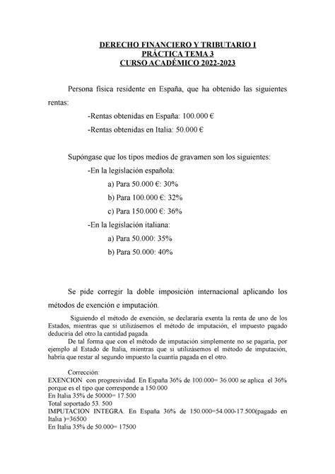 Práctica Tema 3 1 resuelta DERECHO FINANCIERO Y TRIBUTARIO I