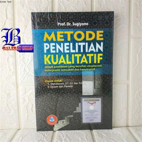 Jual Buku Metode Penelitian Kualitatif Untuk Penelitian Yang Bersifat