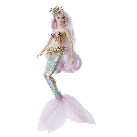 Barbie Collector Mermaid Enchantress Fantasy Doll with Pink Hair ...