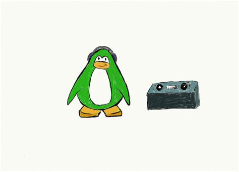 DJ Penguin by weremound on DeviantArt