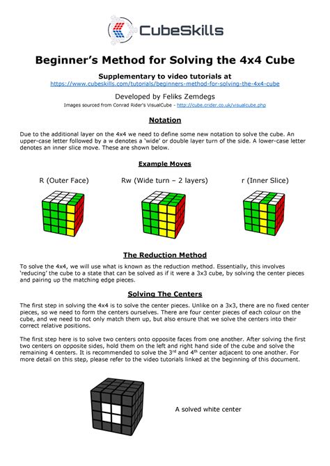 Beginners Method For Solving The X Cube Beginners Method For