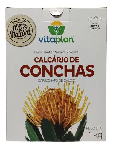 Fertilizante Adubo Calcário De Conchas Natural Vitaplan 1kg MercadoLivre