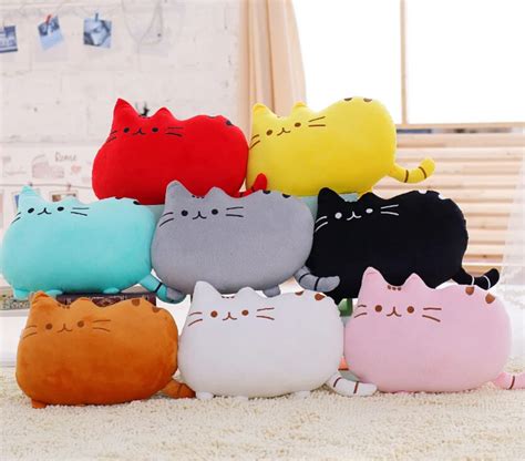 2019 New Arrival Product Cat Emoji Pillow Stuffed Plush Cat Pillow