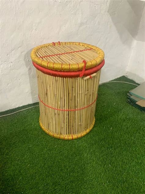 Brown Round Bamboo Cane Baskets Size Dimension Cm X Cm X Cm