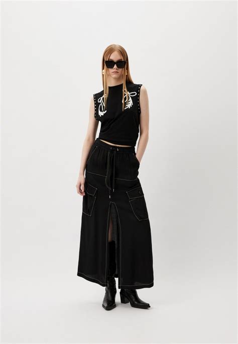 Юбка Pinko, цвет: черный, RTLADK710101 — купить в интернет-магазине Lamoda