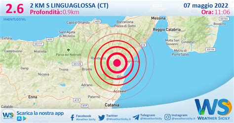 Scossa Di Terremoto Magnitudo 2 6 Nei Pressi Di Linguaglossa CT