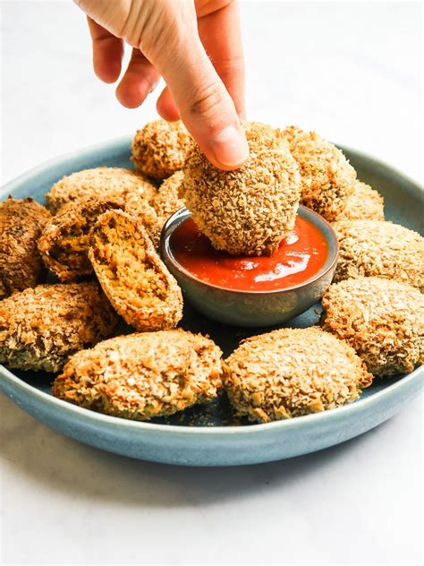 Easy Baked Vegan Chicken Nuggets Oil Free No Tofu