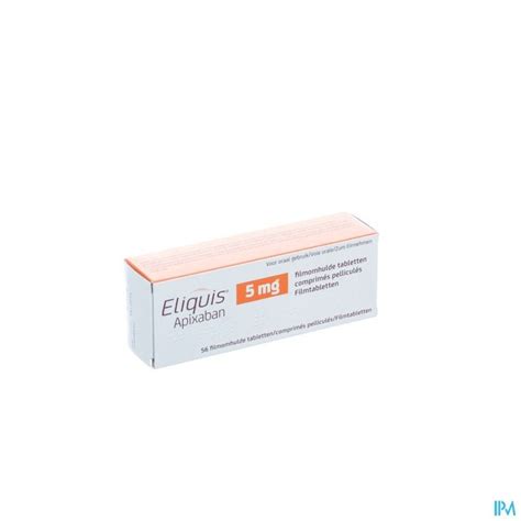 ELIQUIS 5 0 MG FILMOMH TABL 56 X 5 MG Apotheek Thiels