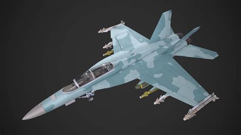 F-18 Super Hornet 3D Model by yn-delmund