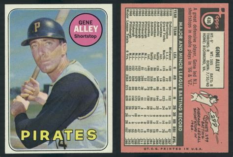 53780 1969 Topps 436 Gene Alley Pirates NM EBay