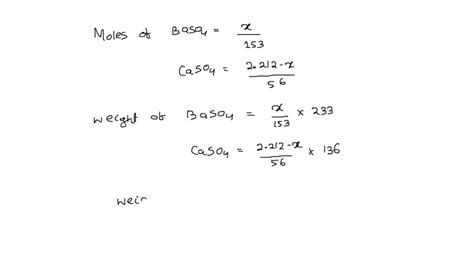 SOLVED A Mixture Of BaO And CaO Weighing 2 212 G Is Transformed Into