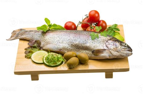 Fresh Raw Rainbow Trout 8528143 Stock Photo At Vecteezy