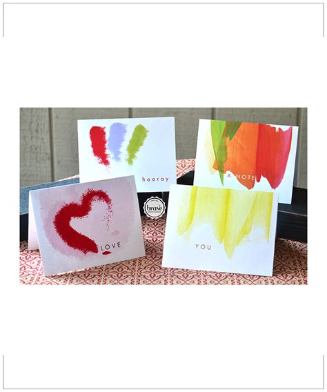 Watercolor Notecards Printable - Brave Creative Design