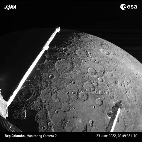 BepiColombo device photographed Mercury