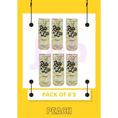 Rite N Lite Pack Of 6s Peach Shopee Philippines