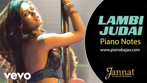 Lambi Judai Piano Notes Jannat Emraan Hashmi