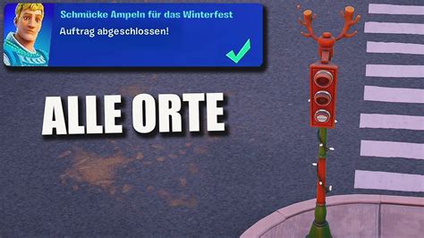 Schmücke Ampeln für das Winterfest Fortnite Winterfest Aufträge