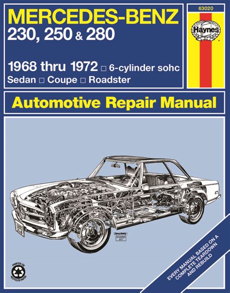 Mercedes Benz 230 Haynes Repair Manuals And Guides