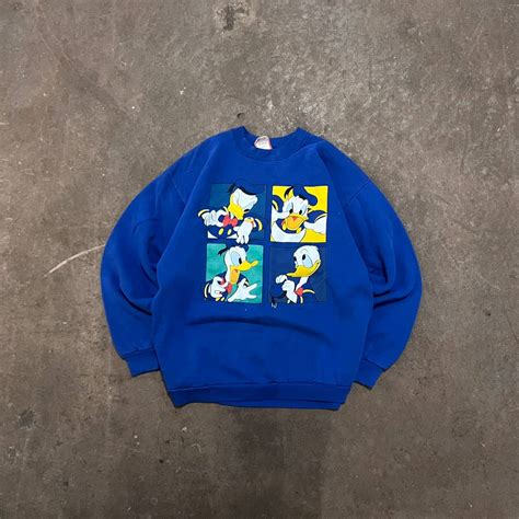 Vintage Vintage 1990s Donald Duck Moods Graphic Crewneck Grailed