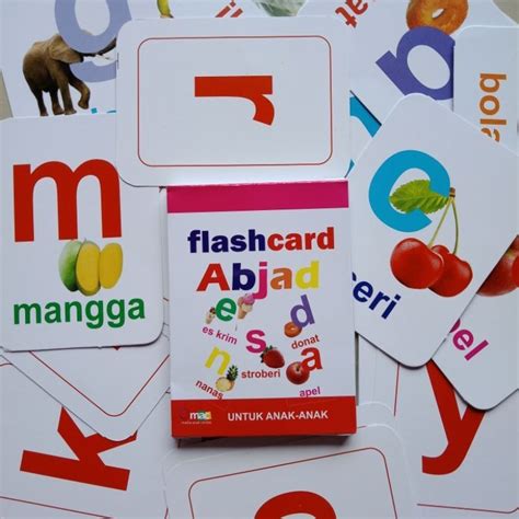 Jual Flashcard Abjad Alfabeth Termurah Kartu Pintar Bayi Abc Indonesia