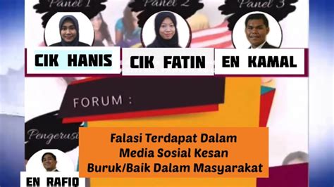 Forum Falasi Yang Terdapat Dalam Media Sosial Berkenaan Kesan Buruk