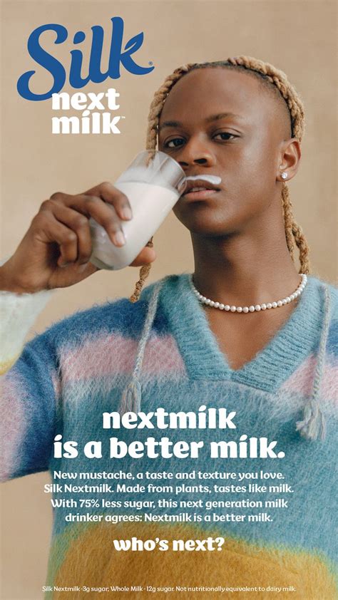 Silk Creates A Next Gen Nod To Iconic Milk Mustache Campaign Muse By