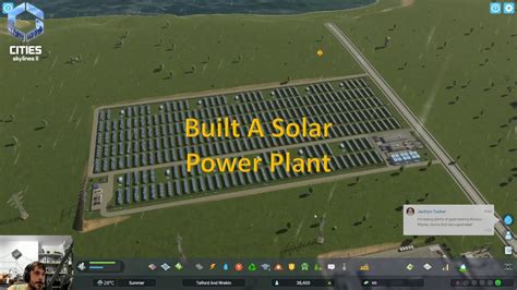 Cities Skylines Ii Built A Solar Power Plant Youtube