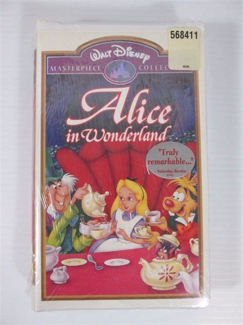 Alice In Wonderland Walt Disney Masterpiece Collection Vhs