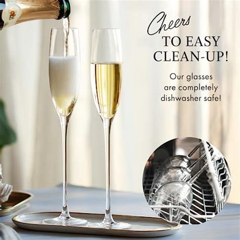 Elixir Glassware Crystal Champagne Flutes Elegant Champagne Glasses