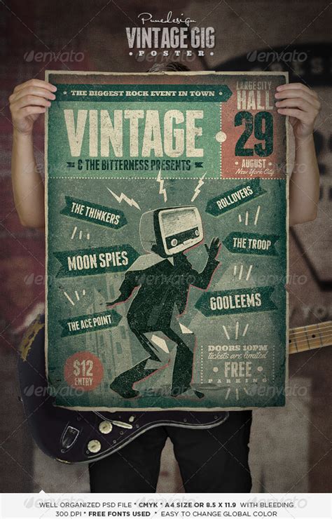 Vintage Gig Poster Graphicriver