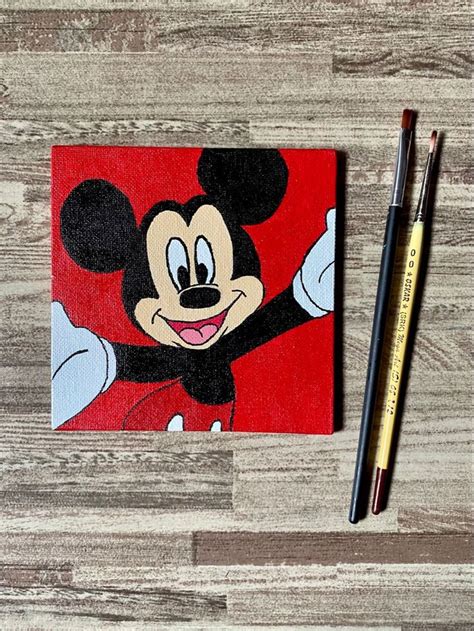 Step By Step Painting In 2024 Disney Canvas Art Mini Canvas Art