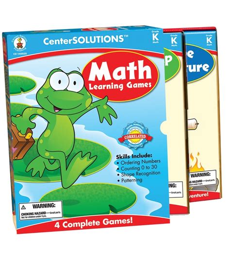 Math Learning Games Grade K Anchor Academic Services