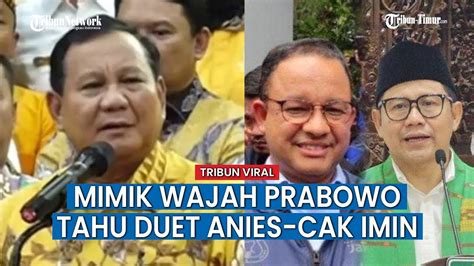 Balasan Prabowo Subianto Tahu Capres Anies Baswedan Gandeng Cak Imin