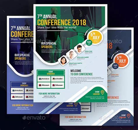 Conference Flyer Templates Free Premium Psd Ai Eps Formats