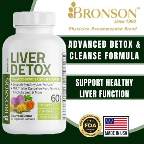 Bronson Liver Detox 60 Vegetarian Capsules Shopee Singapore