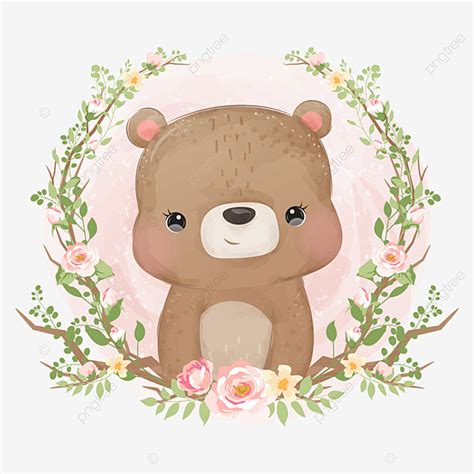 Baby Polar Bear Vector Hd Images Cute Baby Bear Illustration Bear