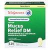 Walgreens Cough Mucus Relief Dm Immediate Release Tablets Walgreens