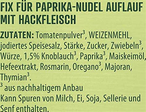 Knorr Fix Paprika Nudel Auflauf Mit Hackfleisch 38g Izshamburg De