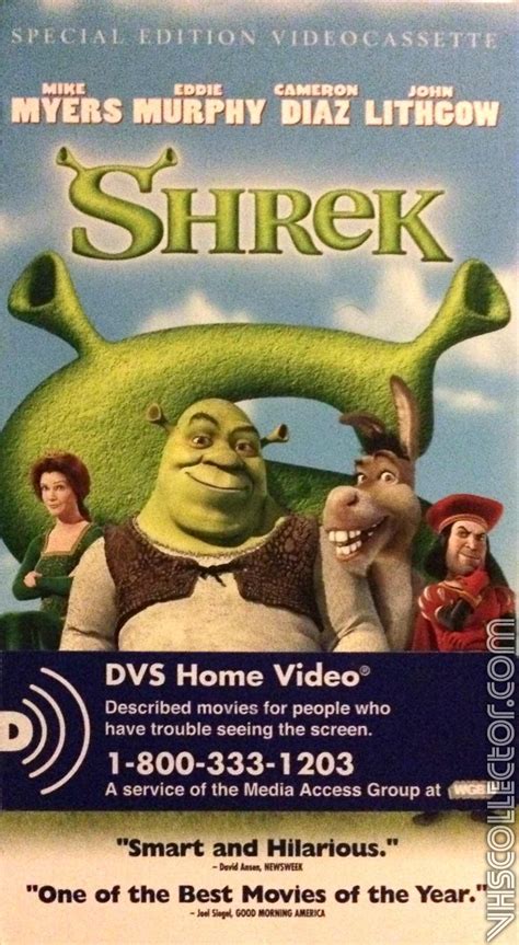 Shrek VHS Tape