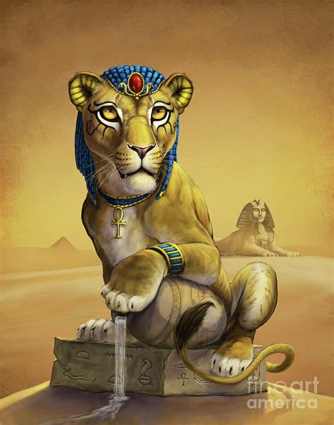 Tefnut Egyptian Goddess Digital Art by Stanley Morrison - Pixels