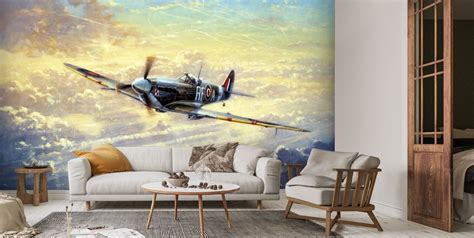 Flying Spitfire Wallpaper by Kevin Walsh | Wallsauce US