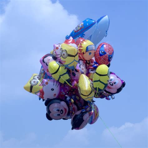 Up, Up, And Away; Character Balloons Editorial Image - Image of ...