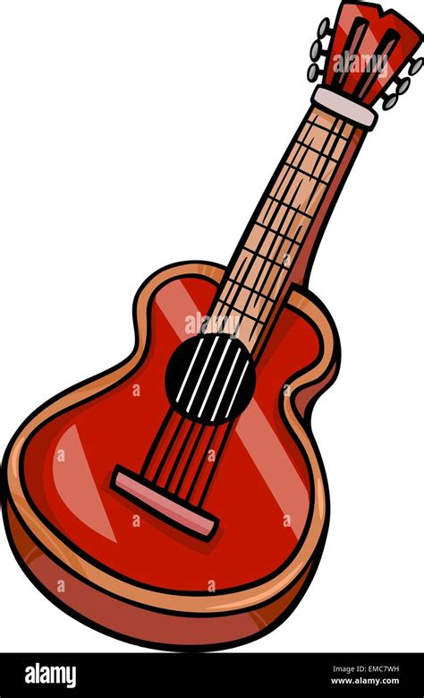 Akustische Gitarre Cartoon ClipArt Stock Vektorgrafik Alamy