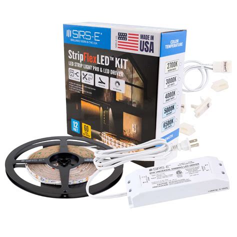 StripFlexLED Kit White LED Strip Lights Pro 32 8 Ft By SIRS E Made In