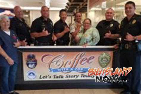 Chat With HPD Officers On Coffee With A Cop Day Big Island Now