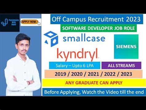 Siemens Recruitment Smallcase Recruitment For Freshers