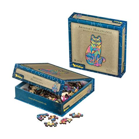 Artefakt Holzpuzzle Katze Teile Holz Puzzle Puzzle Spielwaren